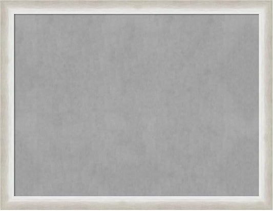 Amanti Art Silver Framed Magnetic Board 20x26 Medium Vision Board for use with Magnets, 100% Metal Sheet to Display Items as Office Decor or for Home Organization in mudroom, Kitchen or Kids Room