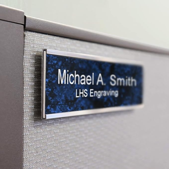 Engraved Custom Door Plate Red Plastic Office Door Sign with Black Letters - Made in USA 2x10 B14