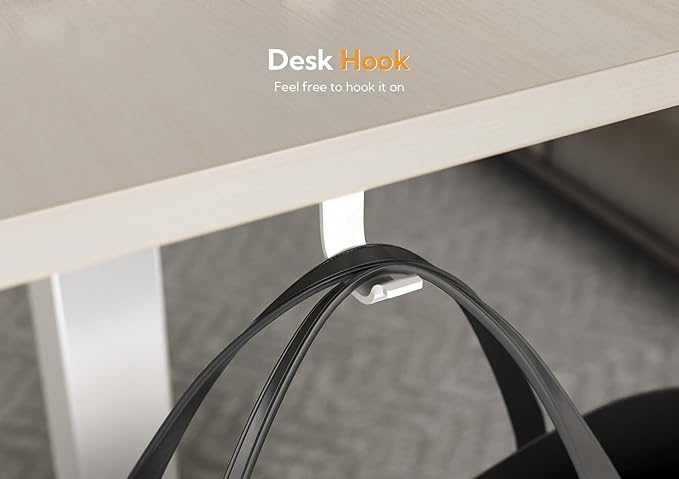 YDN Mobile Mobile Standing Desk, Adjustable Height Portable Laptop Desk with Lockable Wheels, 25.5" x 18.8" Rolling Desk with Hook for Computer Workstation, Natural