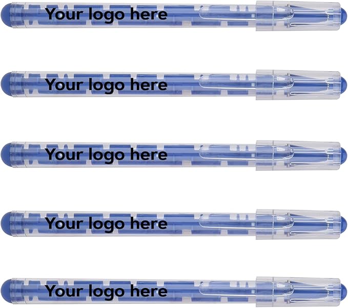 Custom Maze Ballpoint Pens – Personalized Puzzle Pens with Logo/Text – Promotional Pens for Events, Schools, Trade Shows – Fun Interactive Design (Blue, 300 Count, Pack of 1)