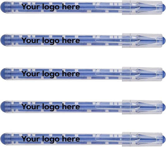 Custom Maze Ballpoint Pens – Personalized Puzzle Pens with Logo/Text – Promotional Pens for Events, Schools, Trade Shows – Fun Interactive Design (Blue, 300 Count, Pack of 1)