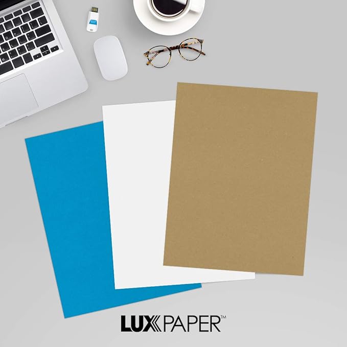 LUXPaper 8.5" x 11" Paper | Letter Size | Grocery Bag Brown | 70lb. Text | 250 Qty