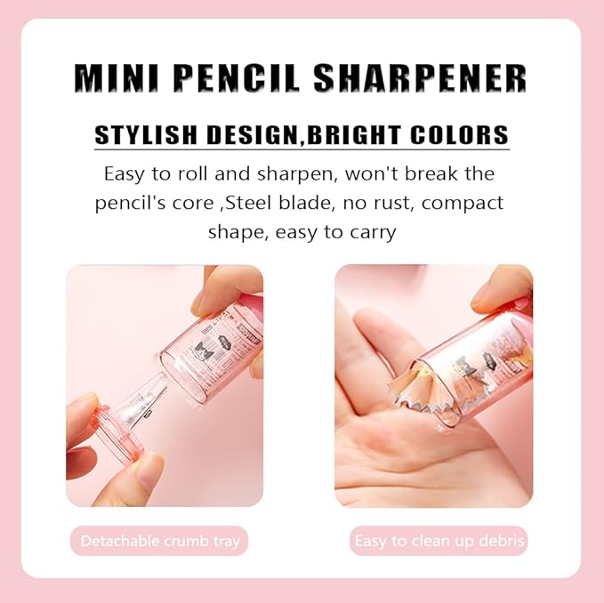 4Pcs Cat's Paw Cute Stationery Set,Cute School Supplies,Including 2 Cute Pencil Sharpeners and 2 Retractable Erasers, for Kawaii Office School Home Supplies (Cat paw)