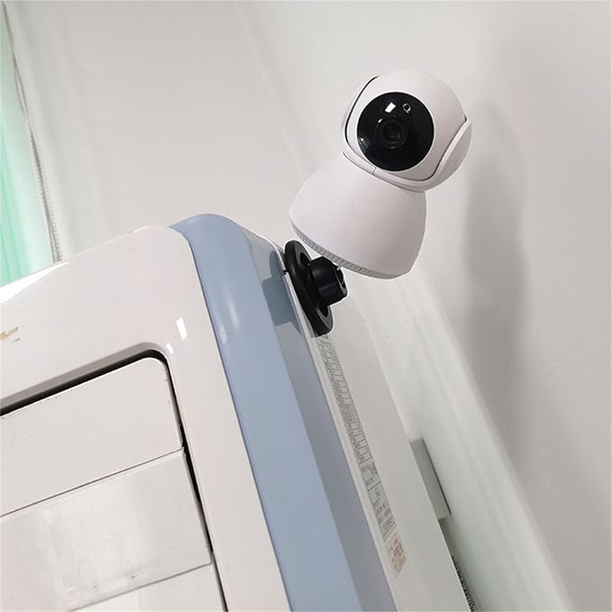 Lonfgrc Magnetic Camera Mount with 360 Degree Rotation Quick Install Webcam Holder Wall Hanging Indoor Camera Bracket Base