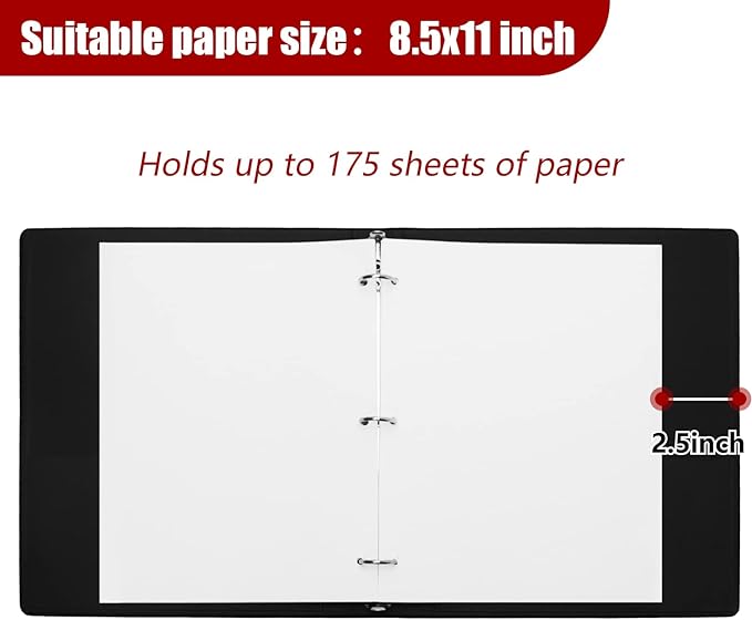 Vienrose 3 Ring Binder 1 Inch Round Rings with Linen Fabric Cover, Fits 8.5 x 11 Inch Paper, Durable Organizer for School, Office, Home, Recipes, LightGreen