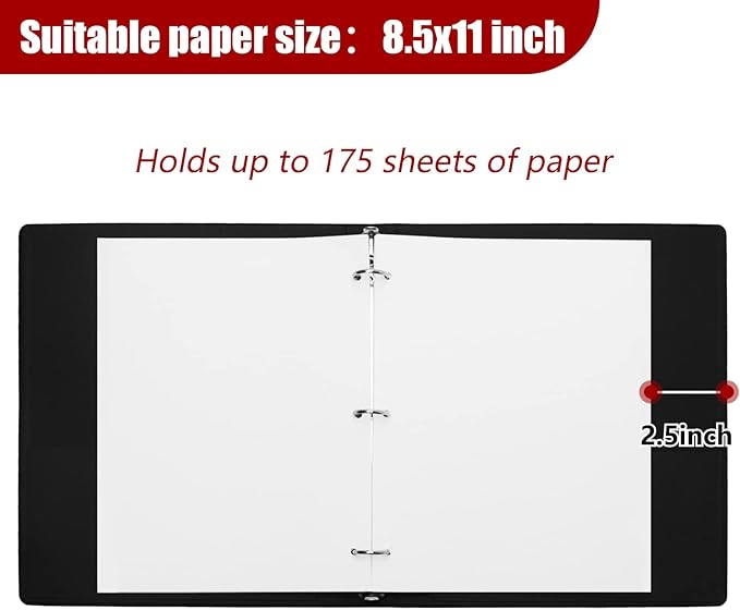 Vienrose 3 Ring Binder 1 Inch Round Rings with Linen Fabric Cover, Fits 8.5 x 11 Inch Paper, Durable Organizer for School, Office, Home, Recipes, DarkGreen