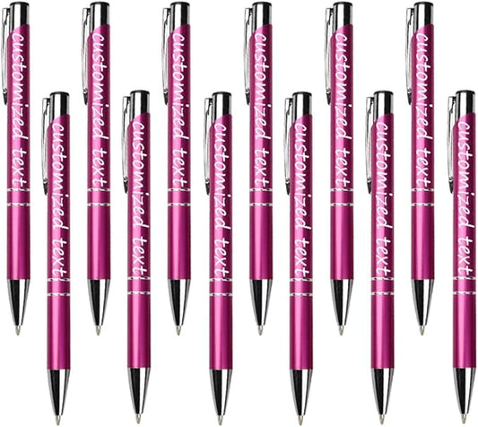 Yucold Customized ballpoint pens in bulk, personalized ballpoint pens with free engraving, for use in companies, enterprises, graduation anniversaries (Rose pink,78)