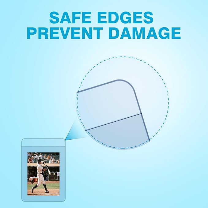 600ct Card Protectors - 300 Semi Rigid Card Sleeves and 300 Soft Sleeves, Semi Rigid Card Holder, Semi Rigid Baseball Cards Sleeves Protectors, Graded Trading Cards Sleeve