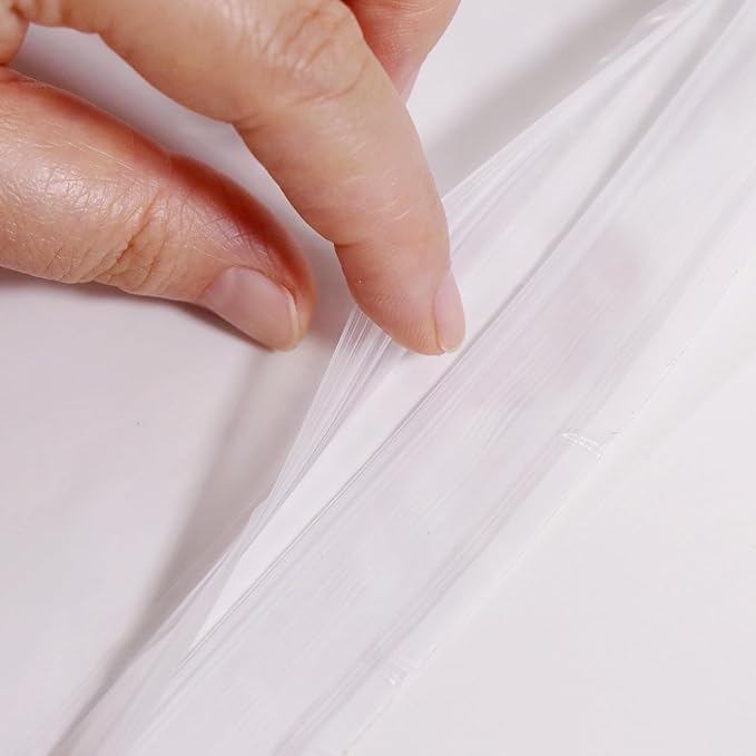 iMailer - 200 Pack 9.5"x 12" Packing List Envelopes -Resealable Adhesive Plastic Pouches for Shipping Labels and Document