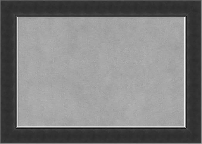Amanti Art Black Framed Magnetic Board 15x21 Small Vision Board for use with Magnets, 100% Metal Sheet to Display Items as Office Decor or for Home Organization in mudroom, Kitchen or Kids Room