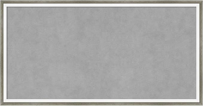 Amanti Art Silver Framed Magnetic Board 13x25 Small Vision Board for use with Magnets, 100% Metal Sheet to Display Items as Office Decor or for Home Organization in mudroom, Kitchen or Kids Room