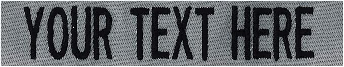 Custom Uniform Name Tapes Solid Colors. Made in The U.S.A. Ships Under 24 Hours. Foliage Fabric, 5 Inch Hook Fastener (Uniform Ready Fastener)