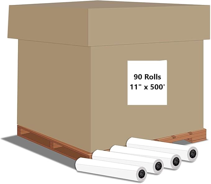 Alliance Wide Format Paper Rolls Bond Engineering (20lb | 90 Rolls, 11 In x 500 Ft | 3" Core)