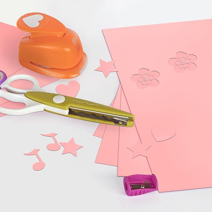 50 Pack Pink Cardstock 8.5 x 11 65lb Paper, Goefun Pink Card Stock Printer Paper for Arts & Crafts, Presentations, Stationary Printing