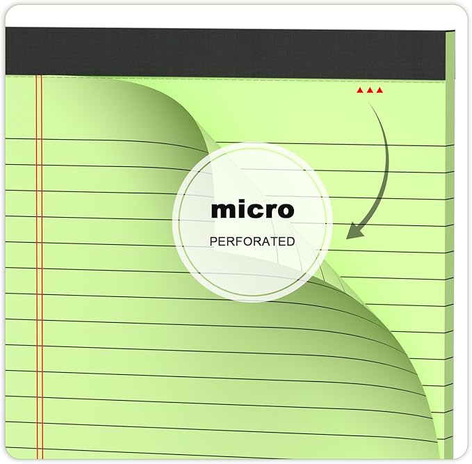 AILZFEI 12pcs Small Legal Pads 5x8 Colored Note Pads Paper College Ruled Notepad Clear Print Writing Pads 5 x 8 Legal Pads Perforated Narrow Ruled Pads of Paper (Multicolor)