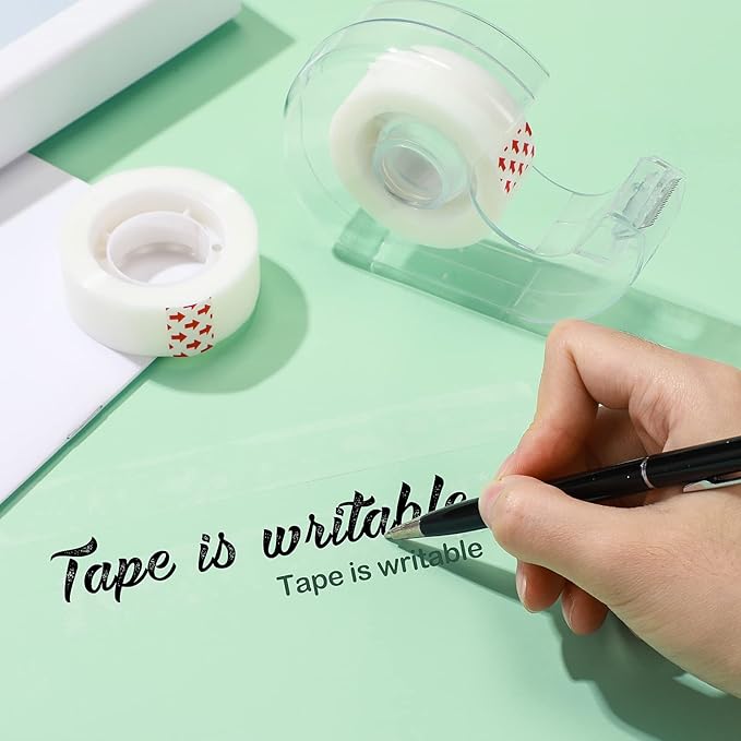 Yahenda Invisible Tapes, 96 Rolls 0.75x1000 Inches Clear Matte Finish Tape Refill for Dispenser for Office Home School Use, Engineered for Repairing Correction and Labeling