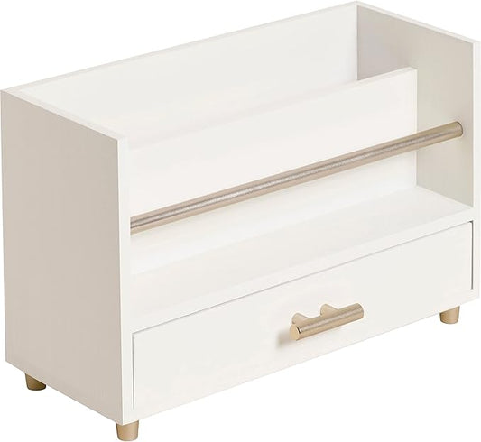 U Brands Juliet Letter Sorter, Office Supplies, Off-White and Gold, 1 Count