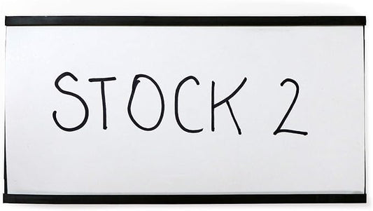 SmartSign (10-Pack) Magnetic C Channel Card Label Holders - 3" x 6" Metal Racks and Shelf Label Holders with Paper Inserts