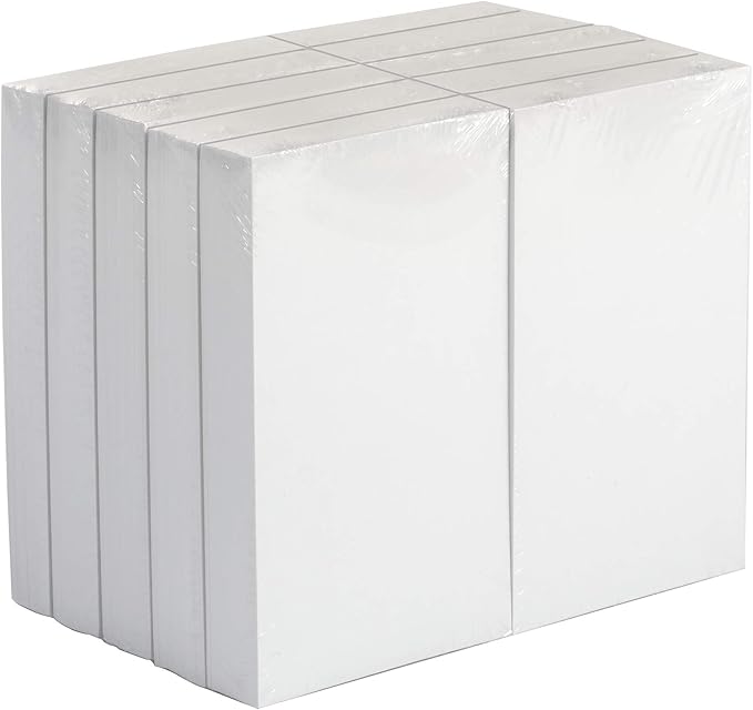 Amazon Basics Blank Index Cards, 1000 Count, 10 Pack of 100, White, 3" x 5"