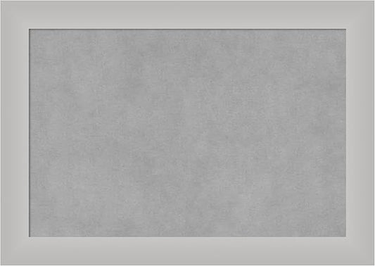 Amanti Art Silver Framed Magnetic Board 15x21 Small Vision Board for use with Magnets, 100% Metal Sheet to Display Items as Office Decor or for Home Organization in mudroom, Kitchen or Kids Room
