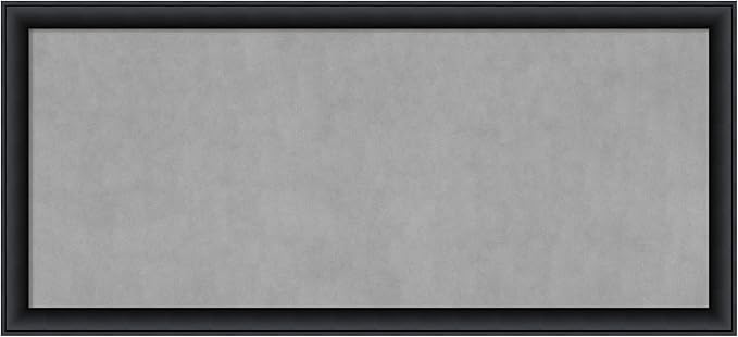 Amanti Art Black Framed Magnetic Board 23x51 Oversize Vision Board for use with Magnets, 100% Metal Sheet to Display Items as Office Decor or for Home Organization in mudroom, Kitchen or Kids Room