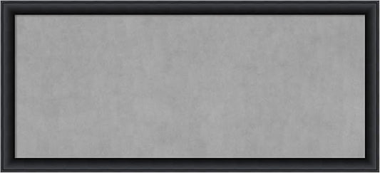 Amanti Art Black Framed Magnetic Board 23x51 Oversize Vision Board for use with Magnets, 100% Metal Sheet to Display Items as Office Decor or for Home Organization in mudroom, Kitchen or Kids Room