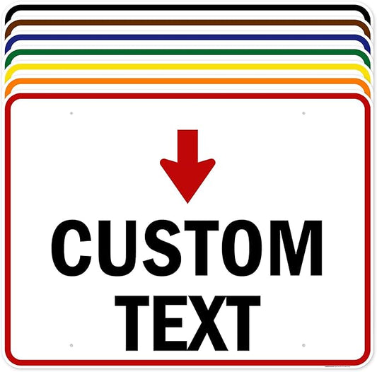 Custom Arrow,Custom Directional Sign, Down Arrow,36x48 Inches, Rust Free DiBound, Fade Resistant, Made in USA by My Sign Center