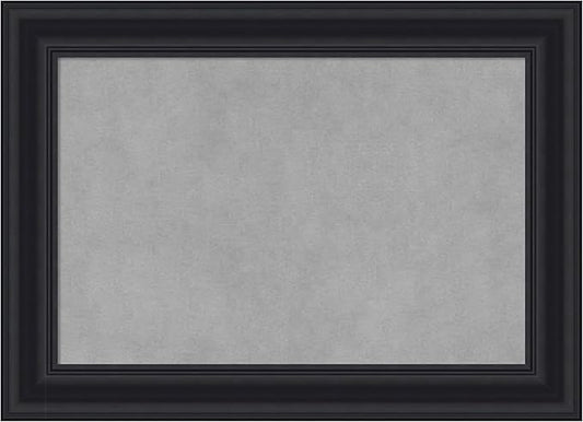 Amanti Art Black Framed Magnetic Board 16x22 Small Vision Board for use with Magnets, 100% Metal Sheet to Display Items as Office Decor or for Home Organization in mudroom, Kitchen or Kids Room