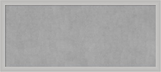 Amanti Art Silver Framed Magnetic Board 23x51 Oversize Vision Board for use with Magnets, 100% Metal Sheet to Display Items as Office Decor or for Home Organization in mudroom, Kitchen or Kids Room