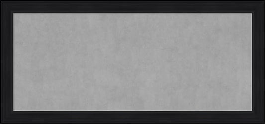Amanti Art Black Framed Magnetic Board 25x53 Oversize Vision Board for use with Magnets, 100% Metal Sheet to Display Items as Office Decor or for Home Organization in mudroom, Kitchen or Kids Room