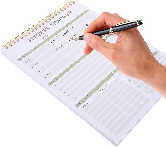 CIYODO Fitness Journal Notebook Workout Planner with Daily Training Schedule and Yearly Fitness Tracker for Exercise Planning and Progress Tracking