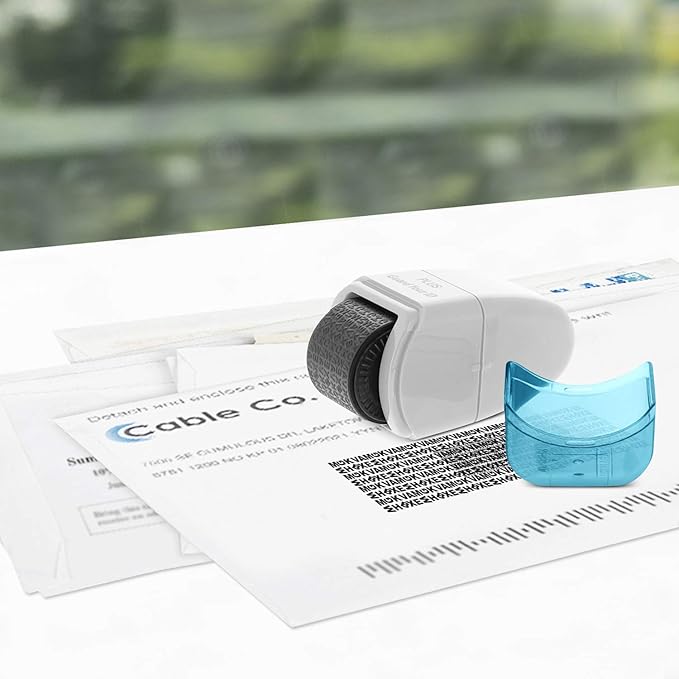Guard Your ID Identity Protection Stamp Roller, White, IS-520CM