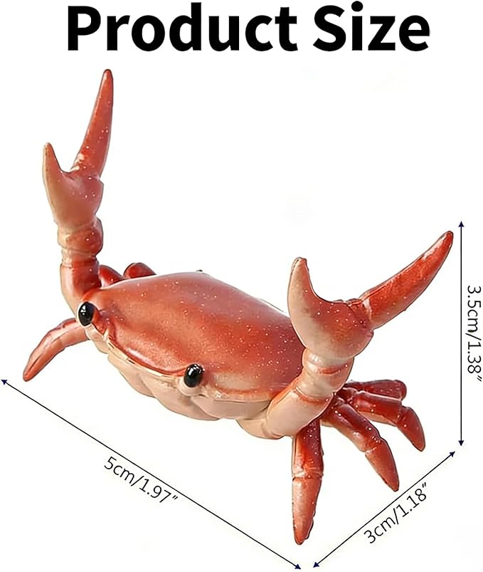 Desk Crab Pen Holder, Cute Weightlifting Crab Pencil Holder for Desk, Funny & Creative Desktop Organizer for Office, Home, School Supplies (Red)