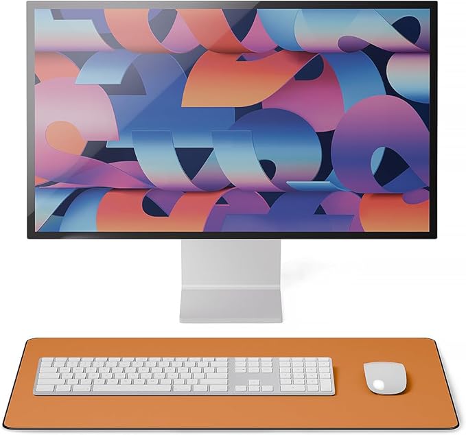 Jotsome Leather Desk Pad Mat, Non-Slip Desk Blotter Pad - Desk Protector for Office, Home, Laptop, and Desktop, Gift for The Holidays (Tan, 24" x 14")
