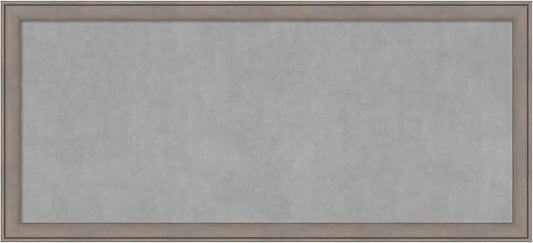 Amanti Art Grey Framed Magnetic Board 23x51 Oversize Vision Board for use with Magnets, 100% Metal Sheet to Display Items as Office Decor or for Home Organization in mudroom, Kitchen or Kids Room