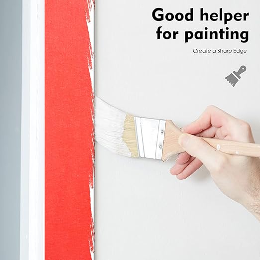 KIWIHUB Red Painters Tape,1 inch x 60 Yards - Clean Release Masking Tape for Painting,Labeling,DIY Crafting,Decoration and School Projects