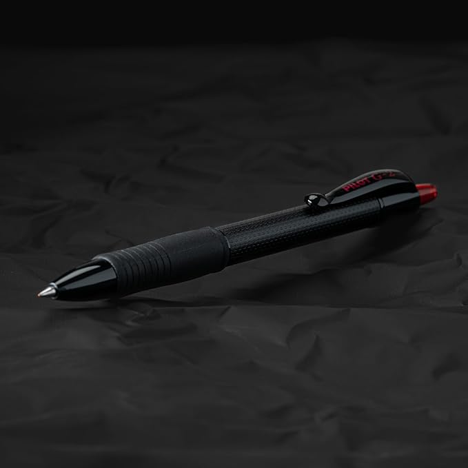 PILOT G2 Edge Red Premium Gel Roller Pens, 0.7 mm Fine Point Pens, Sensory Writing Experience, 8ct Box - Ideal for School, Journaling & Office Writing