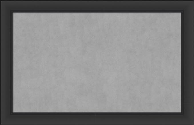 Amanti Art Black Framed Magnetic Board 29x45 Large Vision Board for use with Magnets, 100% Metal Sheet to Display Items as Office Decor or for Home Organization in mudroom, Kitchen or Kids Room