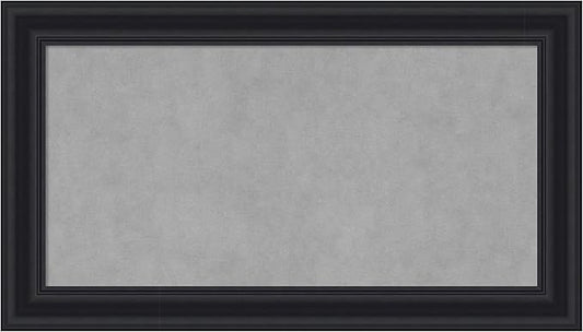 Amanti Art Black Framed Magnetic Board 16x28 Small Vision Board for use with Magnets, 100% Metal Sheet to Display Items as Office Decor or for Home Organization in mudroom, Kitchen or Kids Room