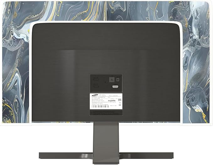 Baocicco Gray Gold Marble Waterproof 70 Inch TV Dust Cover Anti-Static Dustproof Protective Aesthetic Texture Screen TV Covers Full Body Cover for Television Screen Desktop PC LED LCD OLED
