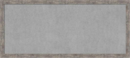 Amanti Art Silver Framed Magnetic Board 23x51 Oversize Vision Board for use with Magnets, 100% Metal Sheet to Display Items as Office Decor or for Home Organization in mudroom, Kitchen or Kids Room