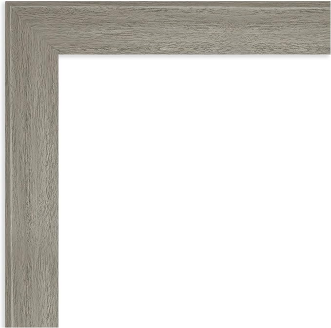 Amanti Art Grey Framed Magnetic Board 28x40 Large Vision Board for use with Magnets, 100% Metal Sheet to Display Items as Office Decor or for Home Organization in mudroom, Kitchen or Kids Room