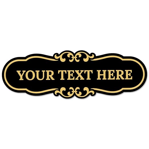 Custom Wall or Door Sign, Personalized Plaque Engraved Message for Bussiness, Property and Home Indoor/Outdoor, 4x12 Inches, Made in USA by Sigo Signs - Cloud