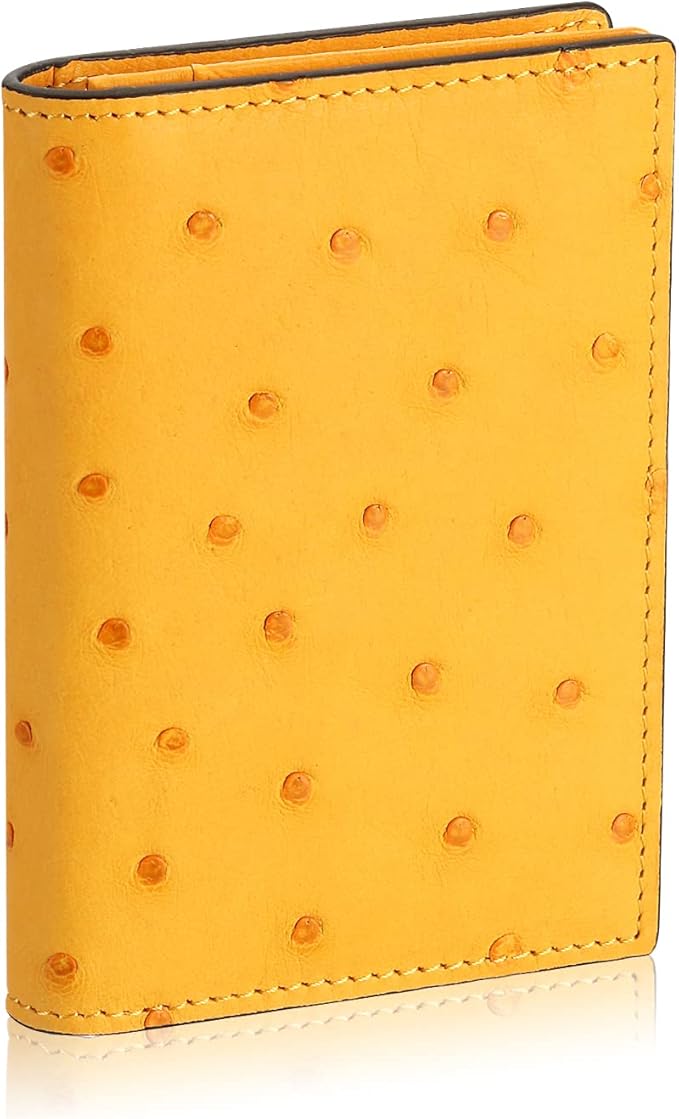 Leather Business Card Case Holder for Men & Women, Italian Calfskin