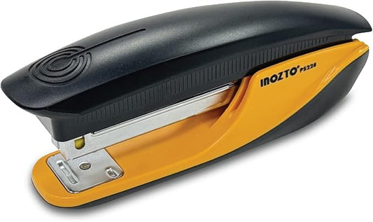 INOZTO Ergonomic Stapler, 20 Sheet Capacity & 100 Staples Storage, with Staple Remover & Non-Slip Base, for Office, School, Home Use, Custom Logo & Colors
