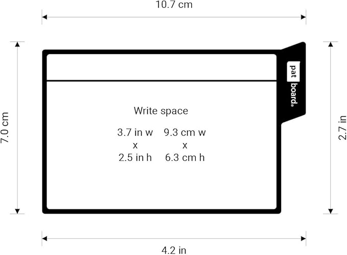 PATboard Scrum Board and Kanban Board - 16 Task Cards Medium - with nanocups® for Glass - Blue