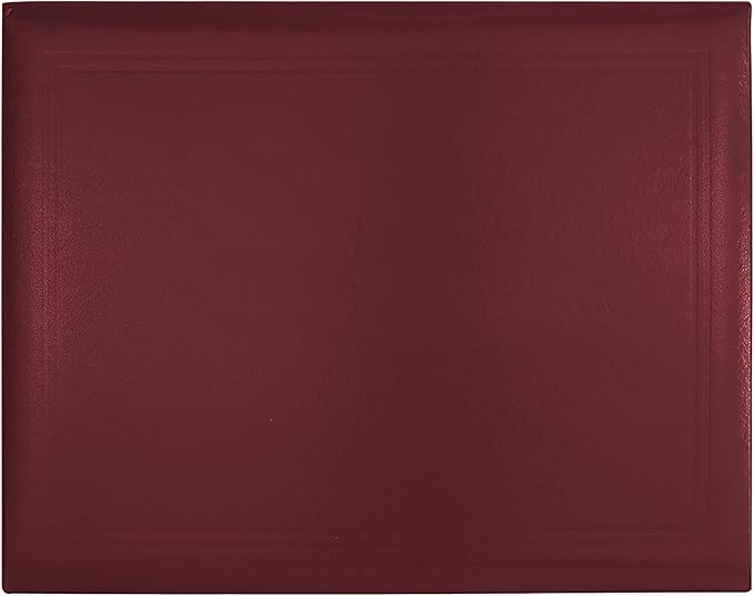 GraduationMall 8.5"x11" Smooth Padded Diploma Cover Certificate Holder Maroon,2-Packs