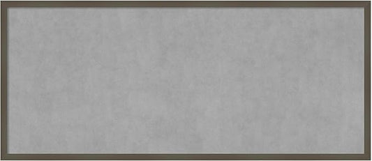 Amanti Art Grey Framed Magnetic Board 21x49 Oversize Vision Board for use with Magnets, 100% Metal Sheet to Display Items as Office Decor or for Home Organization in mudroom, Kitchen or Kids Room