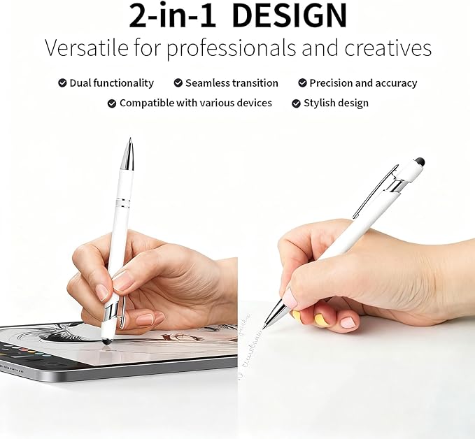 Vebermo 15 Pack Motivational Pen Set - Inspirational Quotes Retractable Ballpoint Pens for Office School Supplies, Encouragement Gifts for Women Men, White