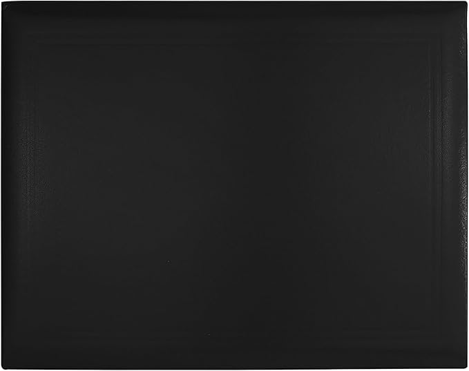 GraduationMall 8.5"x11" Smooth Padded Diploma Cover Certificate Holder Black,2-Packs